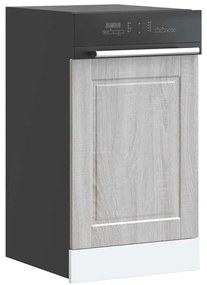 Painel máquina lavar louça Porto cinzento sonoma 45x1,5x67 cm