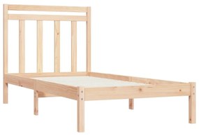 Estrutura de cama solteiro 90x190 cm madeira maciça