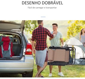 Espreguiçadeira dobrável de jardim Cadeira de gravidade zero Poltrona de praia relaxante Textilene Estrutura de aço Carga 150kg 90x65x110 cm Bege