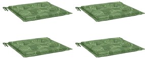 Almofadões p/ cadeira 4pcs 40x40x4cm tecido padrão folhas