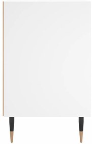 Mesas de cabeceira 2pcs 40x30x50 cm derivados de madeira branco