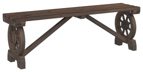 Bancos de jardim 2 pcs madeira de abeto maciça