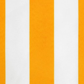 Tecido substituição p/ sanefa toldo 3,5 m riscas amarelo/branco