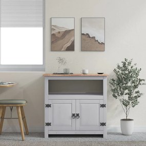 vidaXL Móvel de TV Corona pinho mexicano 80x43x78 cm cinzento