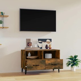 Móvel de TV 80x36x50 cm derivados de madeira carvalho fumado