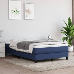 Estrutura de cama sem colchão 120x200 cm tecido azul