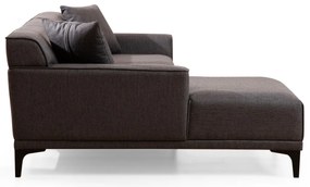 Sofá de Canto Petra – Antracite – 145 x 250 cm