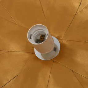 Candeeiro suspenso preto e dourado Ø70 cm E27