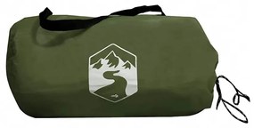 Lona de campismo 366x306 cm impermeável verde azeitona
