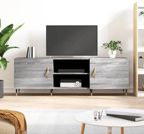 vidaXL Móvel de TV 150x30x50 cm derivados de madeira cinzento sonoma