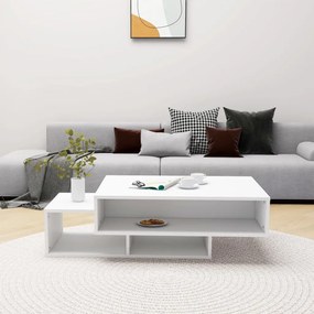 Mesa de centro 105x55x32 cm derivados de madeira branco