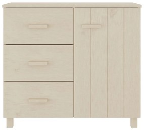 Aparador HAMAR 90x40x80 cm pinho maciço castanho-mel