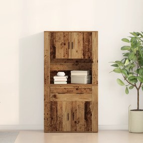 Highboard Madeira Antiga 80x33x150 cm Madeira De Engenharia