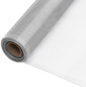 vidaXL Rede em alumĂnio 60x2000 cm prateado