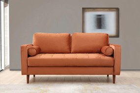 Sofá de 2 Lugares Rome – Laranja – 175 cm x 90 cm x 70 cm