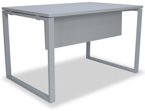 Secretária de Escritório 1600x800 mm - Kclose Melamina Cinza / Cinza