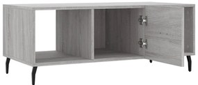 Mesa de centro 102x50x40cm derivados de madeira cinzento sonoma
