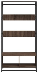 Roupeiro 90x50x180 cm derivados de madeira carvalho castanho