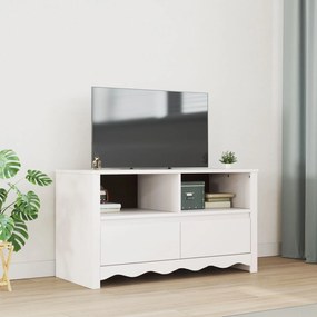 Aparador de TV vidaXL "DRAMMEN" Branco 99x43x55 cm Madeira Sólida de P