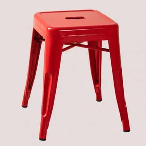 Banqueta Baixa De Aço Lix Vermelho - Sklum