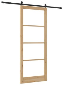 Porta Deslizante vidaXL com Conjunto de Ferragens 'ORKDAL'93x232 cm