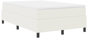 Cama Box Spring vidaXL Creme 120x200 cm Tecido de Corduroy