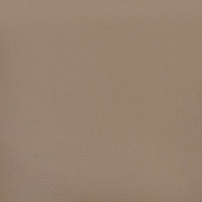 Almofadas decorativas 2 pcs 40x40cm couro artificial cappuccino