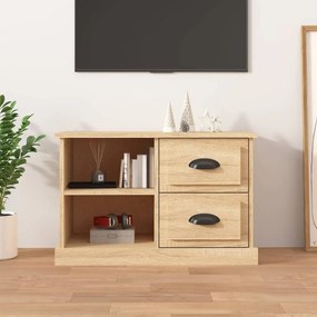 vidaXL Móvel p/ TV 73x35,5x47,5 cm derivados madeira carvalho sonoma