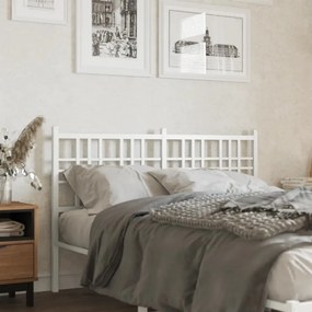 Cabeceira de cama 137 cm metal branco