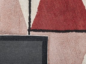 Tapete de algodão multicolor 140 x 200 cm PURNIA Beliani