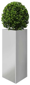 Vaso/floreira de jardim triangular 40x40x75 cm aço galvanizado