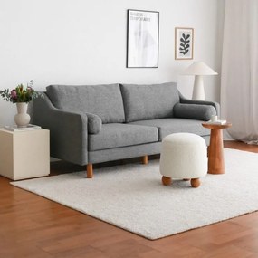 Sofá de Três Lugares Nordi – Cinza – 196x82x93 cm