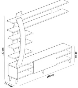 Unidade TV Duru – Branco – 180x162x29,5 cm