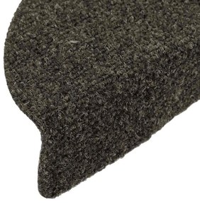 Tapetes escada autoadesivos 10 pcs 56x17x3 cm antracite
