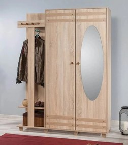Hall Stand Garmanto – Carvalho Sonoma – 135x192x36 cm
