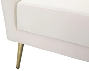 POLTRONA KIEV 88X77X74 CM CREME E DOURADO