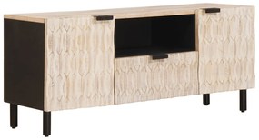 vidaXL Gabinete para TV Acabamento em Wash Branco 105 x 33 x 46 cm