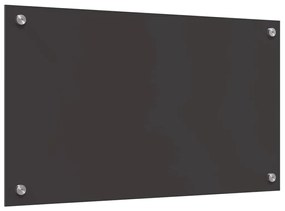 Protetor de parede de cozinha vidaXL Cinza Escuro 70x40x0,6 cm em vidr