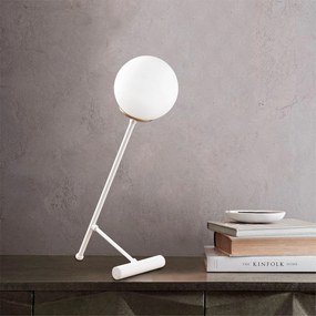 Candeeiro de Mesa Golf – Branco – 30 x 30 cm