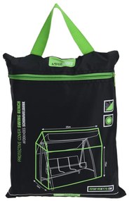 Capa para banco de baloiçar 225x145x175 cm preto