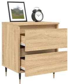 Mesa de cabeceira 40x35x50 cm derivados madeira carvalho sonoma