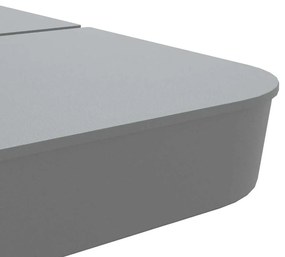 4 pcs conj. base para guarda-sol de suporte cruzado 100 kg PP