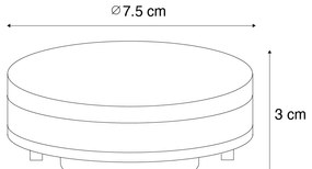 Conjunto de 5 lâmpadas LED GX53 7W 750 lm 3000K