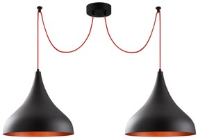 Candeeiro Suspenso Berceste – Preto – 131 x 41 cm