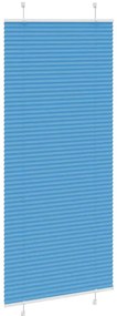 Azul Plissada Cega 90x200 cm Largura Tecido 89,4 cm Poliéster
