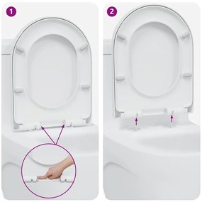 Assento de Vaso com Liberação Rápida e Fechamento Suave Duroplast Bran