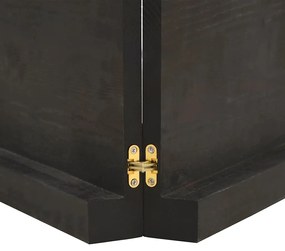 Tampo de mesa com bordas vivas maciço tratado castanho-escuro