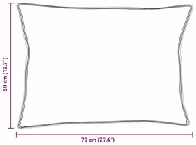 Almofada com travesseiro Branco 50 x 70 cm 130gsm 100% algodão