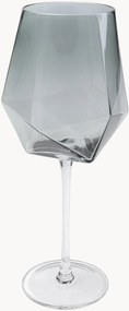 Copos de vinho artesanais Diamond, conjunto de 4