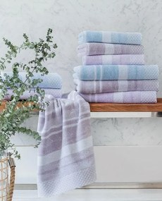 Jogo de toalhas de banho 3 peças 100% algodão 500gr./m2 Lasa Home: Azul